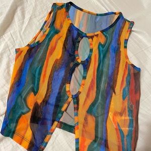 mesh see through tank